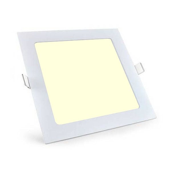 BES LED LED Downlight Slim Pro - Inbouw Vierkant 12W - Warm Wit - Wit