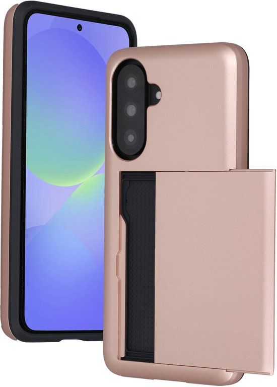 imoshion Hoesje met Pasjeshouder - Geschikt voor Samsung Galaxy A37 (5G) - Rose Gold