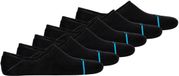 STANCE Icon No Show Sneakersokken Set van 6 Zwart Maat 38-42 Unisex Katoen/Nylon/Elastaan Effen
