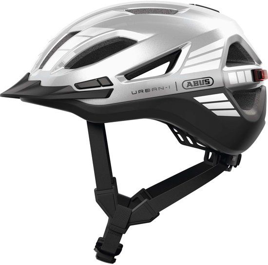 ABUS URBAN-I 4.0 ACE Fietshelm Signal Silver L