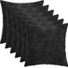 vidaXL - Kussensloop - 6 stuks - HEERLEN - Antraciet - 35 x 35 cm - Chenille Stof