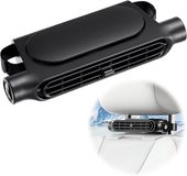 Merkloos USB-ventilator voor auto, ventilator, koeling van de autostoel, voertuigen, elektrische ventilator met 3 snelheden, zwart