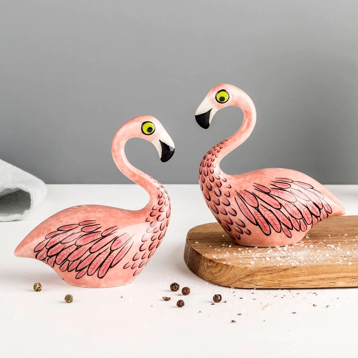 Hannah Turner HannahTurner - Peper en Zoutstel - Flamingo - Keramiek