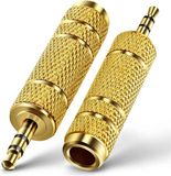 DrPhone SoundSync Pro2 - 3.5mm M plug to 6.3mm F Jack Stereo Audio Adapter Plug