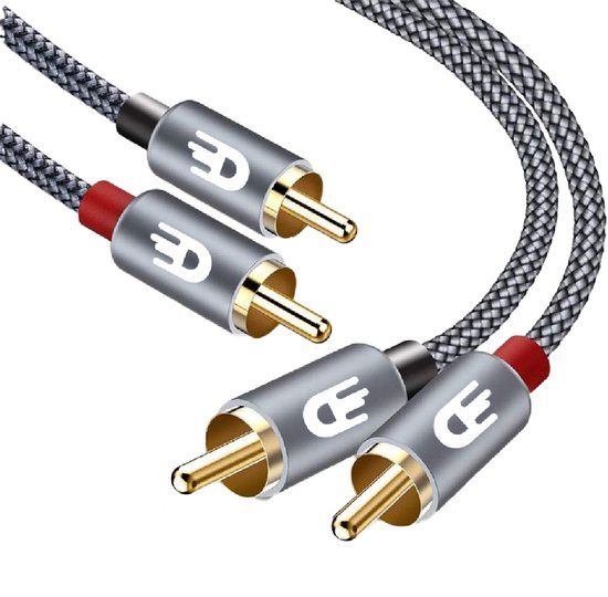 Drivv. Premium Tulp Stereo Audio Kabel - 2RCA naar 2RCA - Tulp Kabel - 1 meter