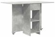 Bois Table de salle à manger moderne 115 x 70 cm en gris béton