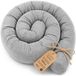 ASE Spolka Akcyjna Zijslaper kussen Lichaamskussen 300 cm Corduroy - Lang kussen bed rol slaapkussen nek rol Decoratie voor kinderkamer Oeko-Tex certificaat Grijs C