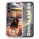 Cokitec Samsung Galaxy A56 5G Animal Lion Reflet Versterkte hoes