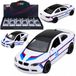 LEAN TOYS Voiture de sport Voiture en métal Tirette Portes ouvrantes Blanc 1:32