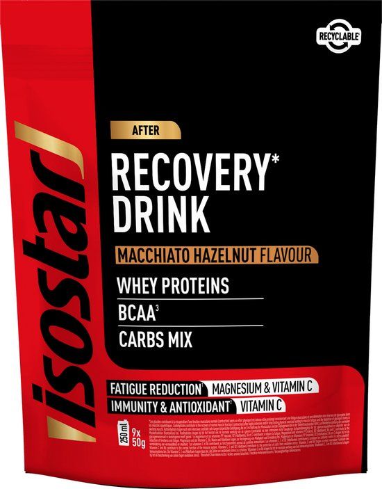 Isostar Long Energy +3H - Recovery Drink - Macchiato - Hazelnut - 450 gr