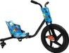 Trottinette de drift pour enfants - Tricycle avec fonction de dérive - Mouvements de rotation à 360° - Roues arrière pivotantes doubles - Éclairage LED avant - Réglable en longueur 4 fois - Poids maximum supporté : 80 kg - À partir de 6 ans - Gris clair