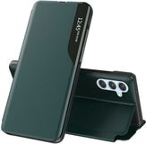Techsuit Hoesje geschikt voor Samsung Galaxy A34 - eFold Book Case - Donkergroen