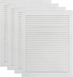 vidaXL - Kastdeuren - met - lamellen - 4 - st - 69x49,4 - cm - massief - grenenhout - wit