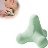 oCreon Icecat Massagebal, vierkant model, driezijdig ontwerp, diepe massage, groene massagebal voor schouders, nek, handen en voeten
