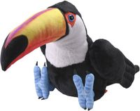 Wild Republic Toekan knuffel - 33 cm - Pluche - tropische vogel - dierenknuffel - vogels