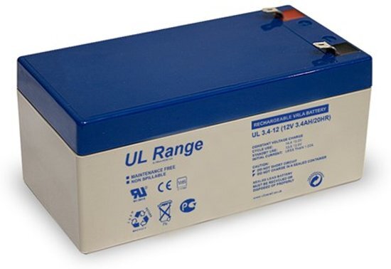 Ultracell VRLA/Leadbattery UL 12v 3400mAh