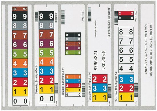 Leitz OrgacolorPlus opschriftetiketten voor inkjet/laser