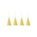 Cooee Design Lot de 4 décorations de Noël en laiton pour arbre
