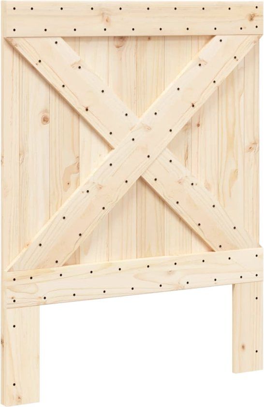 vidaXL Hoofdbord 80x104 cm massief grenenhout