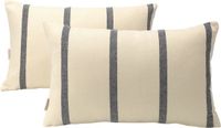 Alexandra House Living Kussenhoes Blauw 30 x 50 cm 2 Stuks