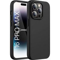 Phonillico® Zwart hoesje voor iPhone 16 PRO MAX - Siliconengel TPU-bescherming Zacht ultradunne