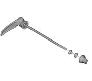 SHIMANO Fh-T610 Snelsluitingen Silver/Black 173 mm