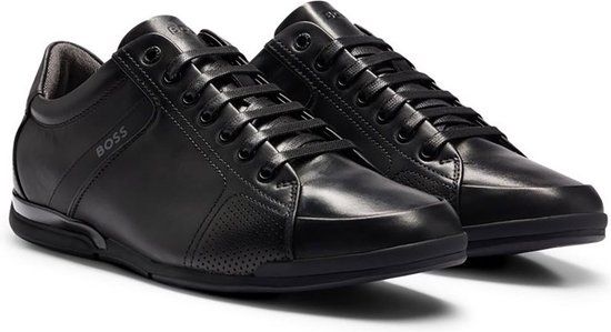 BOSS Saturn Leather Sneakers - Black