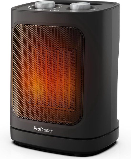 Pro Breeze Keramische Ventilatorkachel 1800W - Zwart