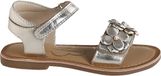 Vertbaudet Leren kindersandalen, goud, maat 29