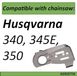 OEM Husqvarna Beschermplaat voor zaag met dubbele zaagbladen - compatibel met modellen 340, 345E en 350