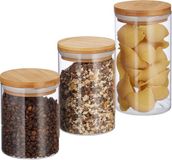 Merkloos Relaxdays Voorraadpotten Glas