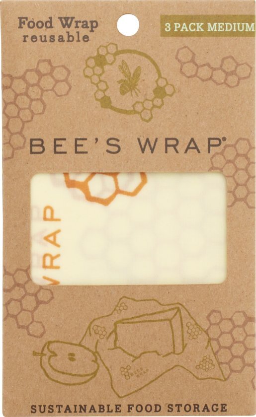 Bee's wrap Beeâ€™s wrap set van 3 x medium