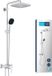 GROHE Vitalio Comfort 250 Douchesysteem met thermostaatkraan, douchekop van 25 cm, handdouche van 11 cm, 1,75 meter slang, chroom