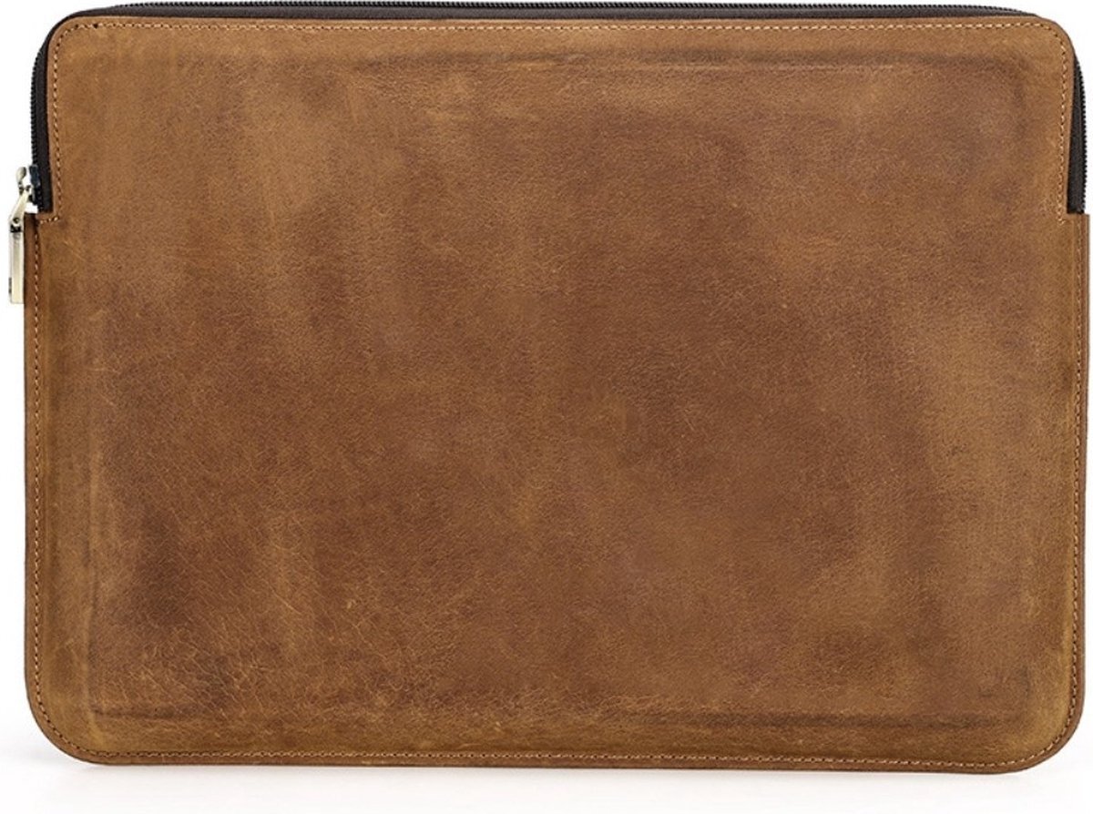 NorthLife - Laptop 13 inch - Lederen sleeve - Cognac