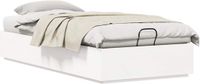 vidaXL Bedframe met Opbergruimte Wit 90 x 200 cm