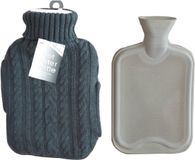 Generise Grijze Warmwater kruik met Hoes en handwarmer - 2 liter