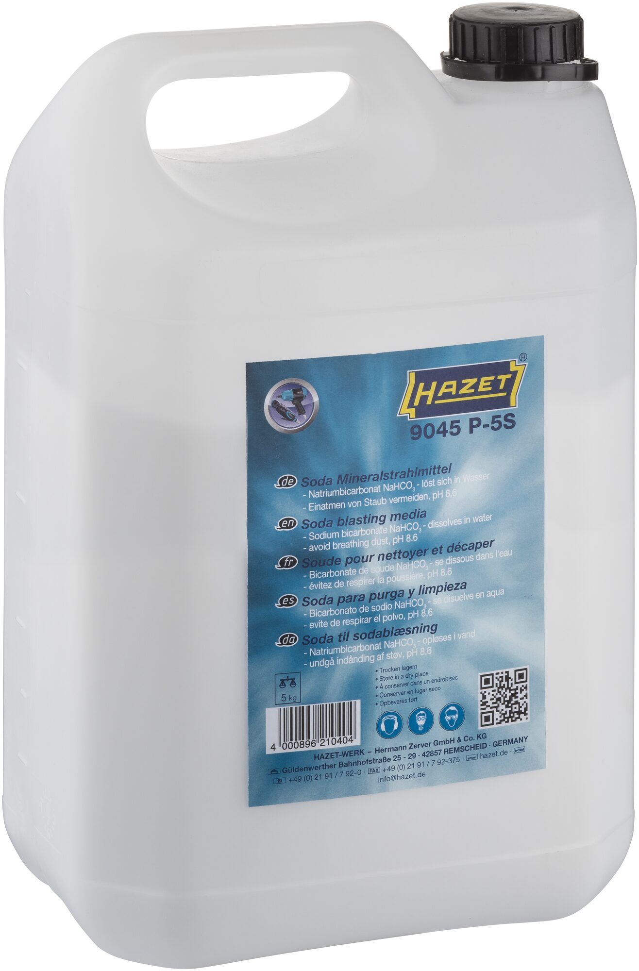 HAZET Soda mineraalstraalmiddel (inhoud: 5 kg) 9045P-5S