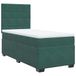 vidaXL Boxspringbed met matras, donkergroen, 80x200 cm, fluweel