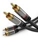 KabelDirekt RCA audio kabel 3 m 2 x RCA Zwart