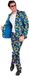 W De Pisang - Man Kostuum Blauw Polyester S