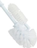 Merkloos Edco Eindhoven Bv 5x toiletborstel - wc-borstel met randreiniger - wit - 37 cm - kunststof