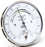 Feingerätebau Fischer Fischer - Binnenklimaat Comfortmeter - RVS Ø103 mm - Hygrometer en Thermometer