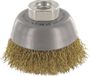 Rotec brosse de combinaison, laiton ondulé, M14, ø60x0,3