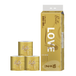 BREEZE GOLD Papier toilette, 3 plis, 240 feuilles x 12 rouleaux, total 2880 feuilles, doux et respectueux de la peau, jetable dans les toilettes, pour usage sanitaire