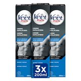 Veet Men heren-ontharingscrème voor rug en benen gevoelige huid 200 ml