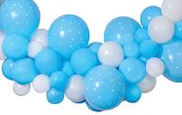 Ciao - Kit ballonnen DIY Baby Blue (65 latex ballonnen, 300 cm), lichtblauw