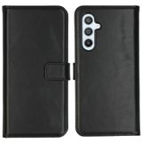 Selencia Echt Lederen Bookcase voor Samsung Galaxy A54 (5G) - Zwart
