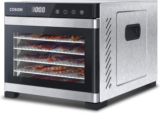 Cosori Premium Food Dehydrator - Stainless Steel - 6 Trays - 650W - Silver