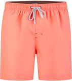 Happy Shorts Heren Zwemshort Effen Neon Rood - Maat M