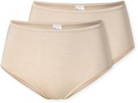 Schiesser 2PACK Midi Dames Onderbroek - sand - Maat M